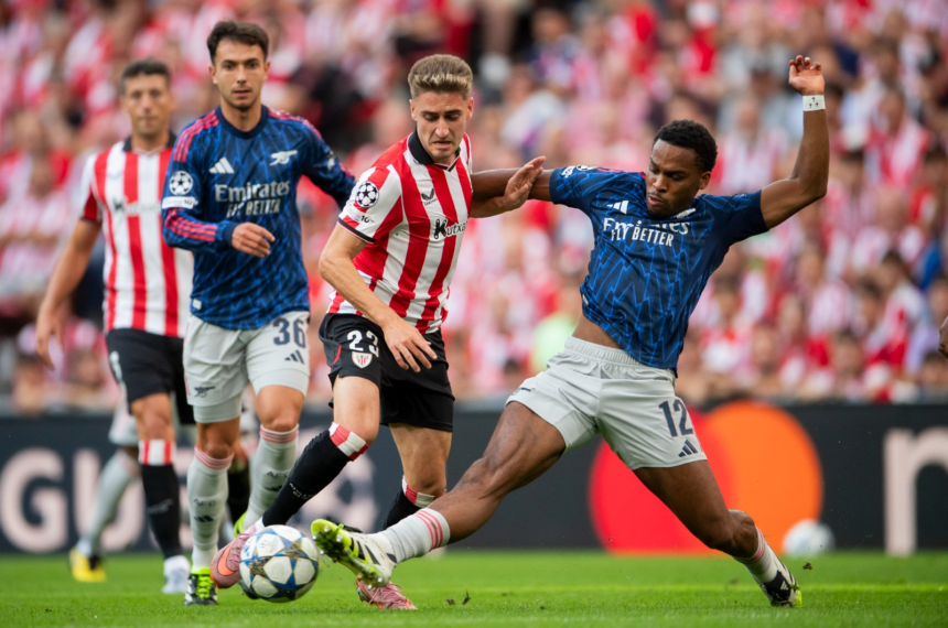 Arsenal estreia na Champions com vitória e show de Martinelli em San Mamés