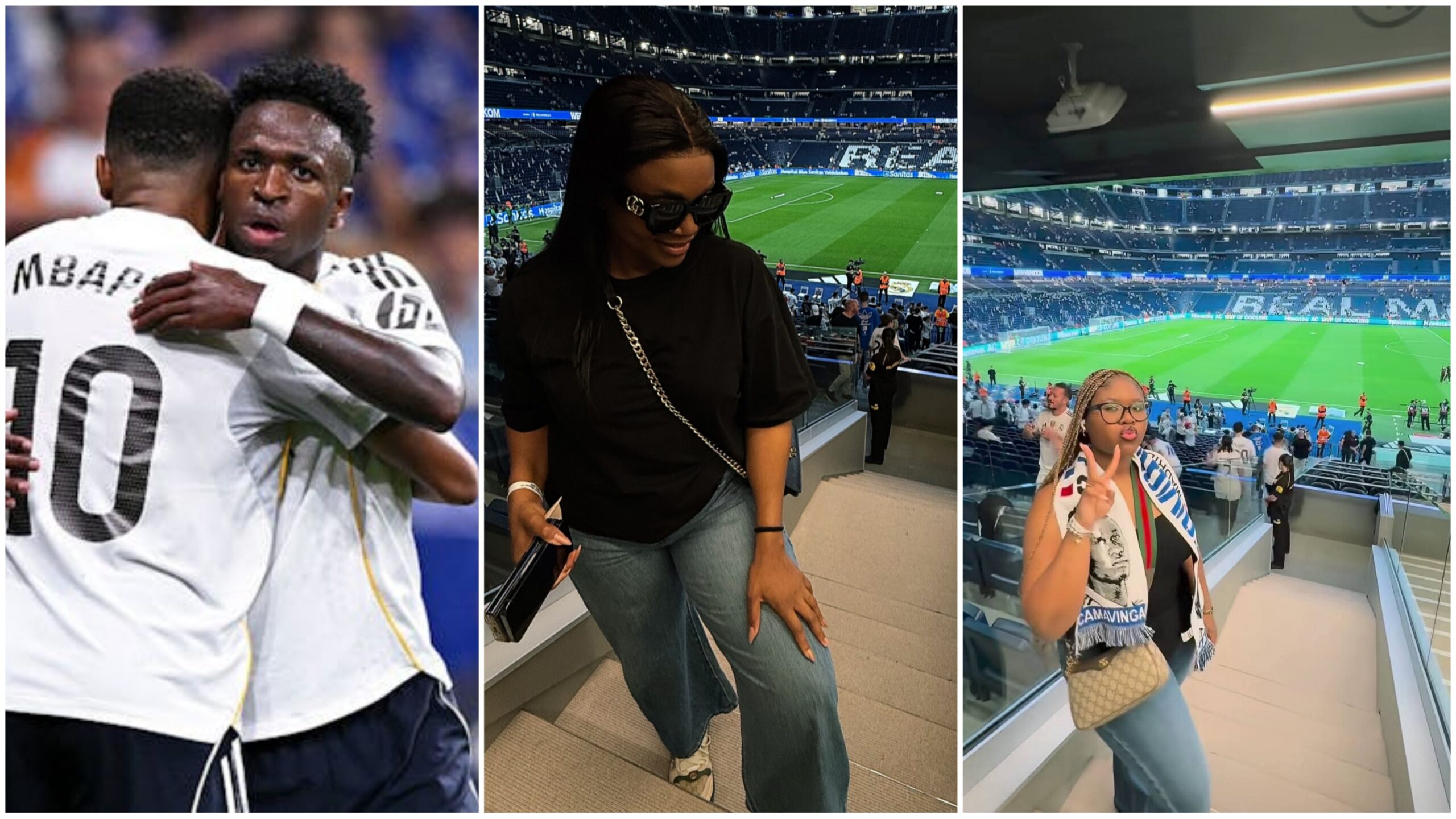 Lizha James surpreende fãs ao surgir no estádio do Real Madrid em Espanha