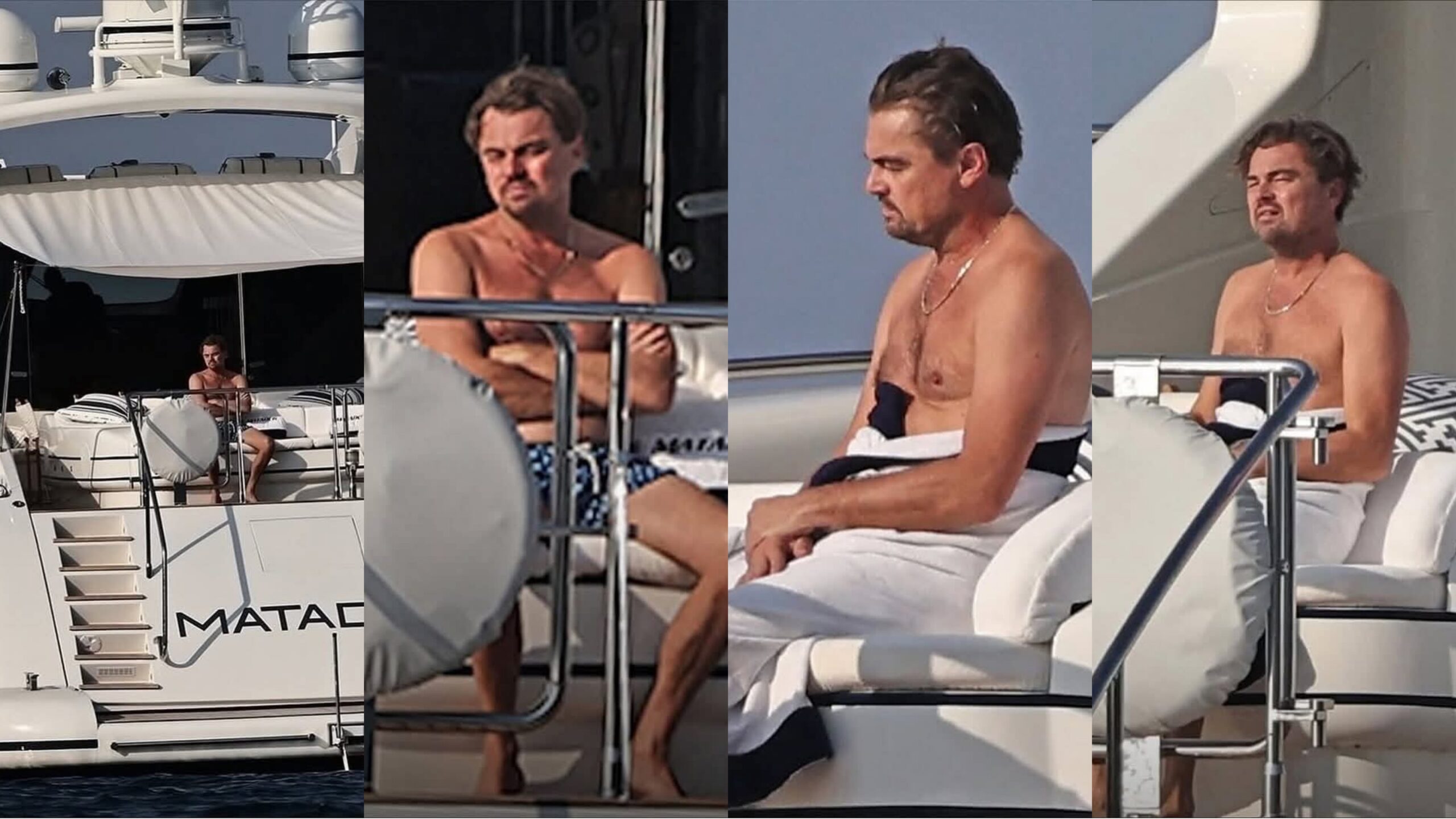 Leonardo DiCaprio é flagrado com cara de tédio em iate de 76 milhões e internet reage